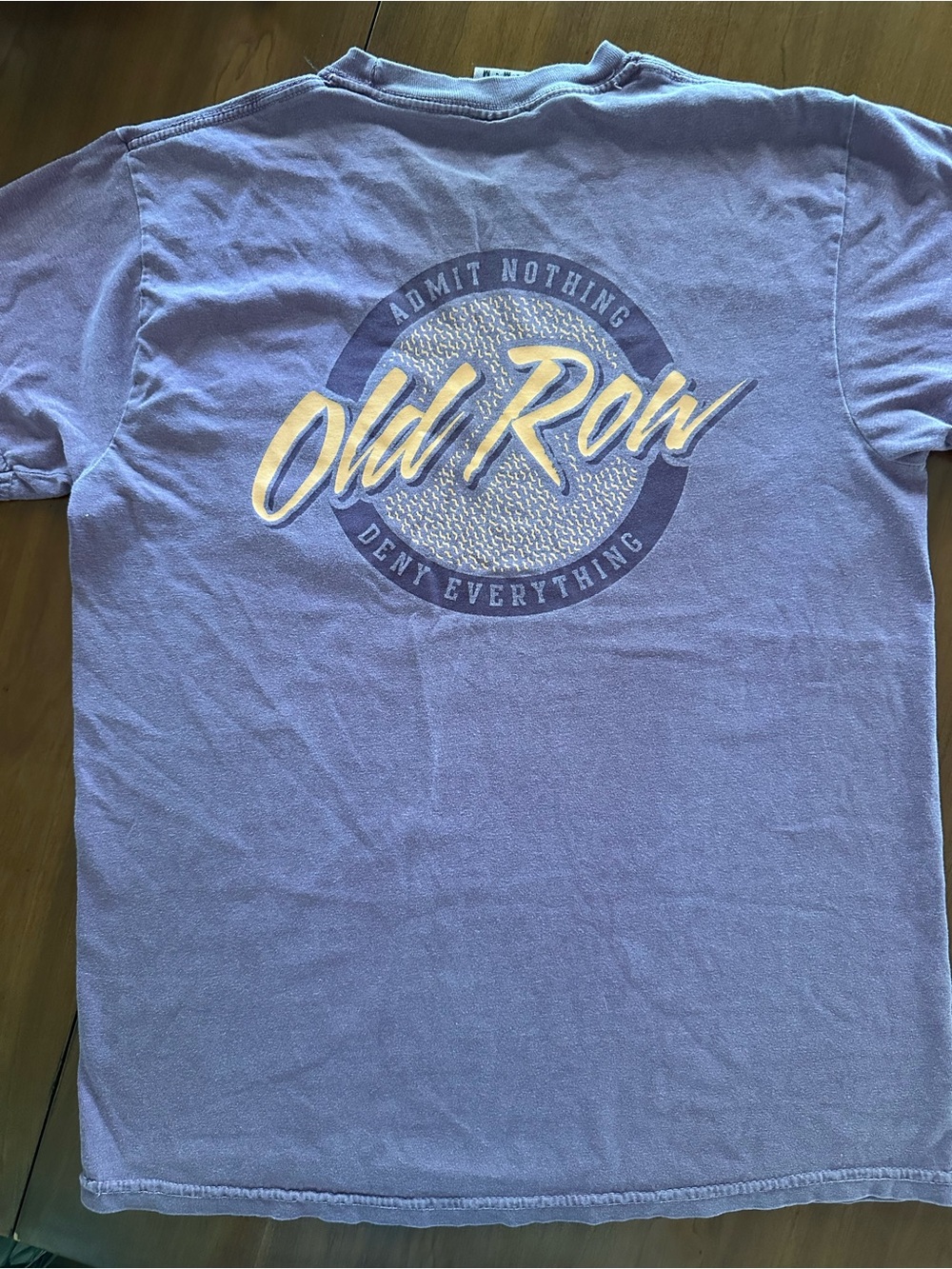 Old Row Pocket Tee Garment Dyed Maroon Comfort Colors Medium